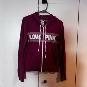 PINK Victoria's Secret Zip Up Hoodie Size Small